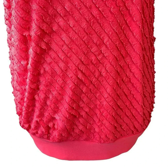 Rebecca Malone Bundle of 2 Tiered Ruffles Short Sleeves Tops Size 1X Red Purple - Picture 6 of 14